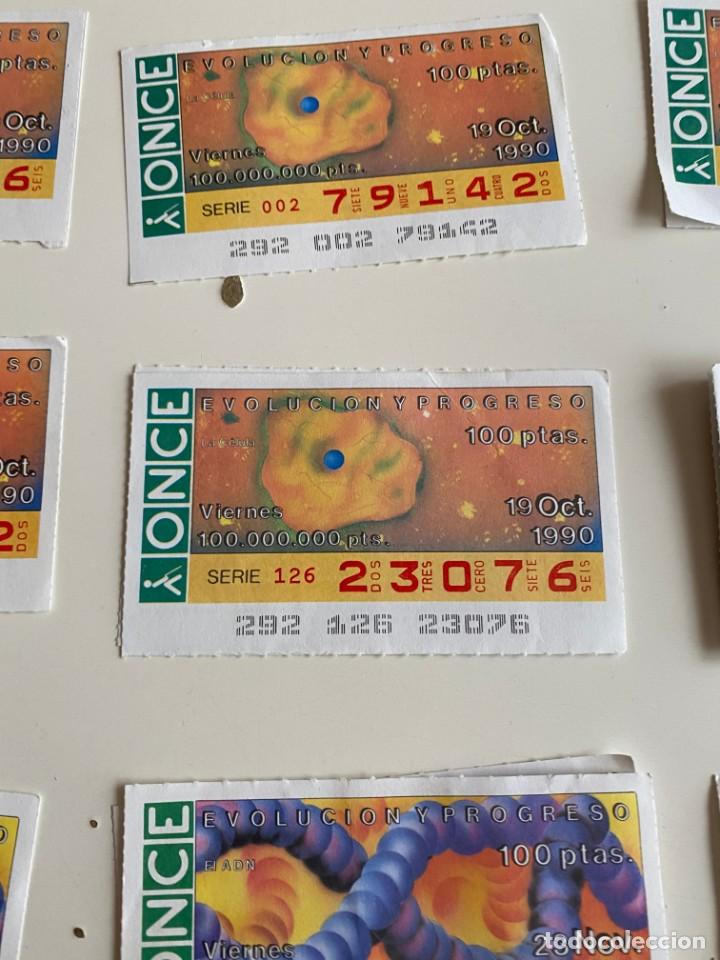 Bilhetes ONCE: C- 2002 CUPON LA ONCE EVOLUCION Y PROGRESO SERIE 126 N&ordm; 23076 19 OCT 1990