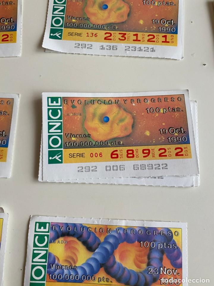 Bilhetes ONCE: C- 2002 CUPON LA ONCE EVOLUCION Y PROGRESO SERIE 007 N&ordm; 68922 19 OCT 1990