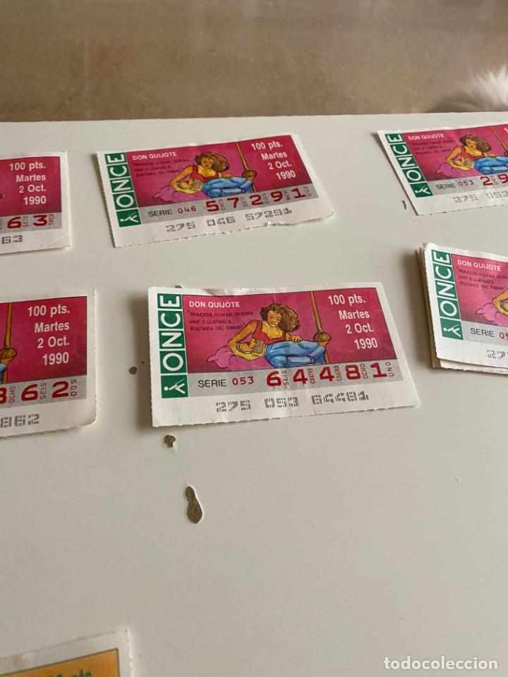Coupon ONCE: C- 2002 CUPON LA ONCE DON QUIJOTE SERIE 053 N&ordm; 64481 2 OCT 1990