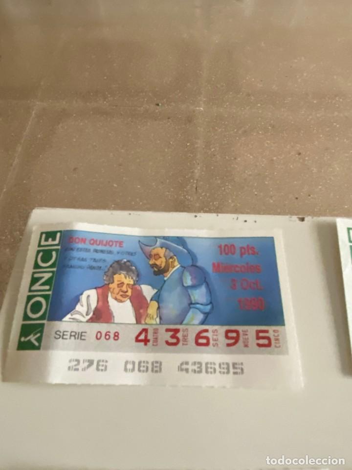 Coupon ONCE: C- 2002 CUPON LA ONCE DON QUIJOTE SERIE 068 N&ordm; 43695 3 OCT 1990