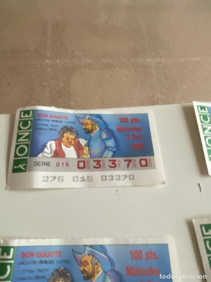 Bilhetes ONCE: C- 2002 CUPON LA ONCE DON QUIJOTE SERIE 015 N&ordm; 03370 3 OCT 1990