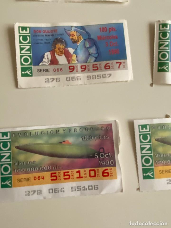 Bilhetes ONCE: C- 2002 CUPON LA ONCE EVOLUCION Y PROGRESO SERIE 064 N&ordm; 55106 5 OCT 1990