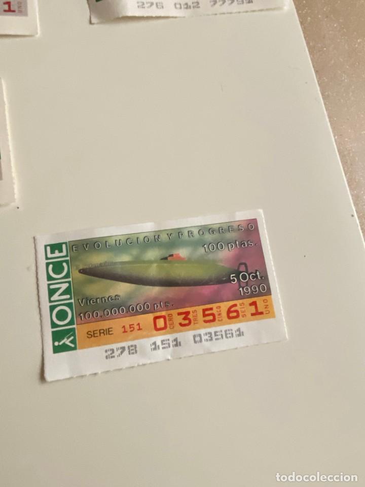Bilhetes ONCE: C- 2002 CUPON LA ONCE EVOLUCION Y PROGRESO SERIE 151 N&ordm; 03561 5 OCT 1990