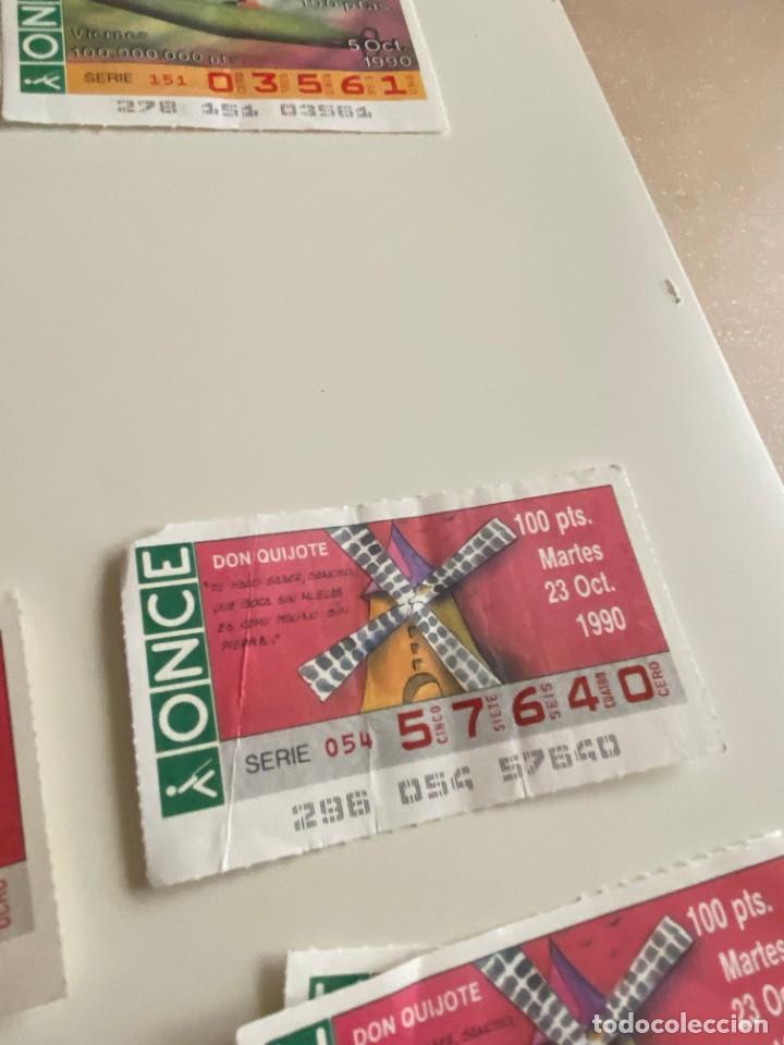 Billets ONCE: C- 2002 CUPON LA ONCE DON QUIJOTE SERIE 054 N&ordm; 57640 23 OCT 1990