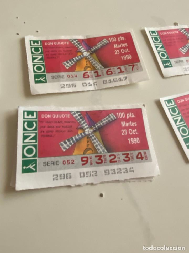 Billets ONCE: C- 2002 CUPON LA ONCE DON QUIJOTE SERIE 052 N&ordm; 93234 23 OCT 1990
