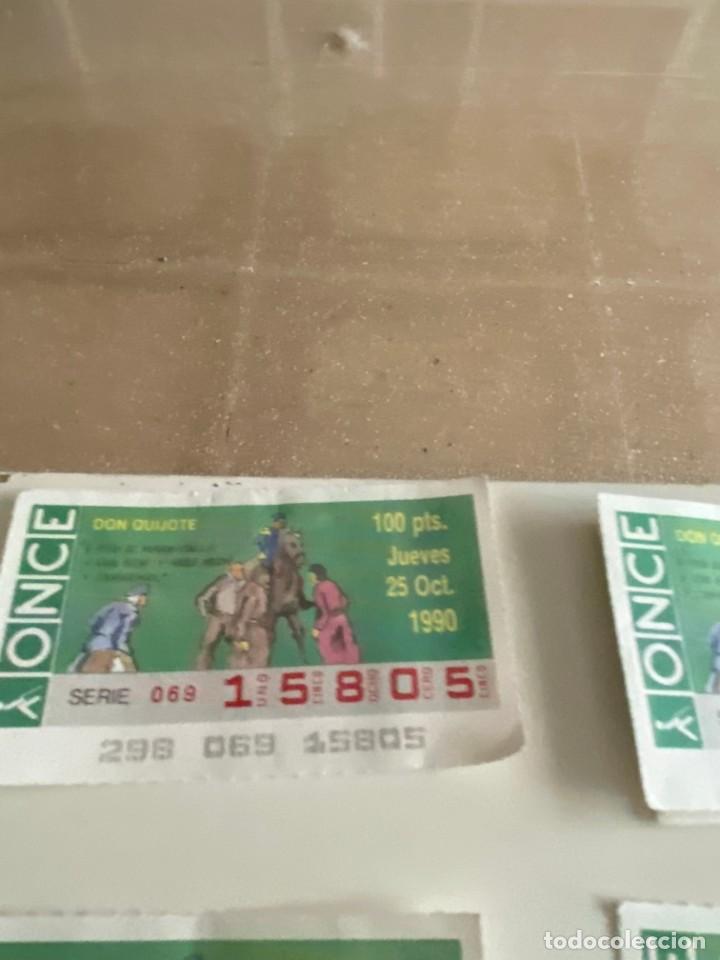 ONCE Coupons: C- 2002 CUPON LA ONCE DON QUIJOTE SERIE 069 N&ordm; 15805 25 OCT 1990