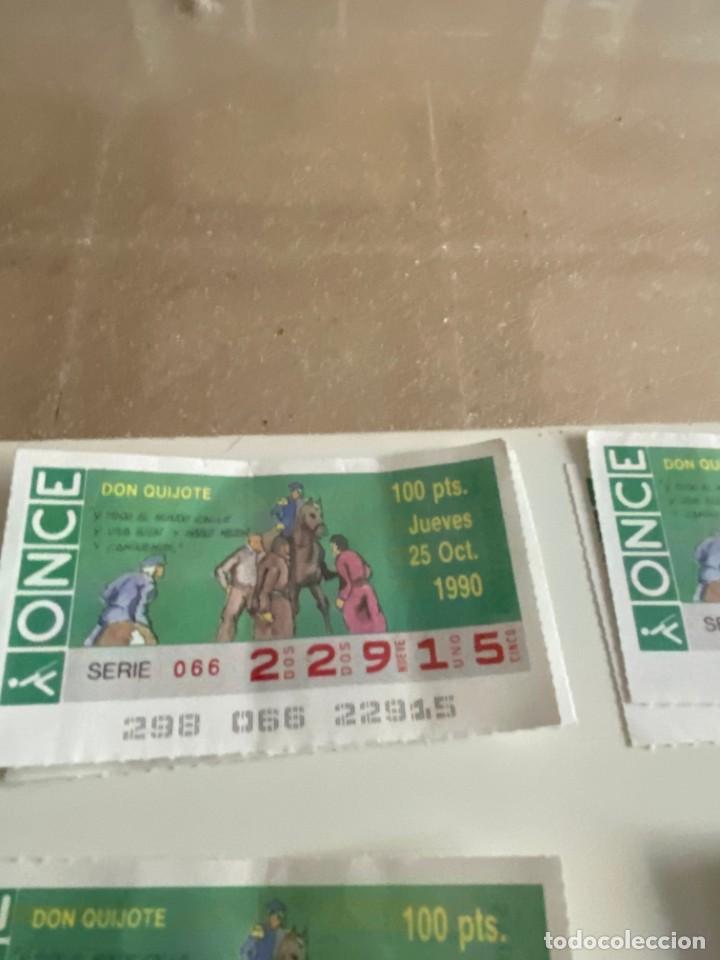 ONCE Coupons: C- 2002 CUPON LA ONCE DON QUIJOTE SERIE 066 N&ordm; 22915 25 OCT 1990