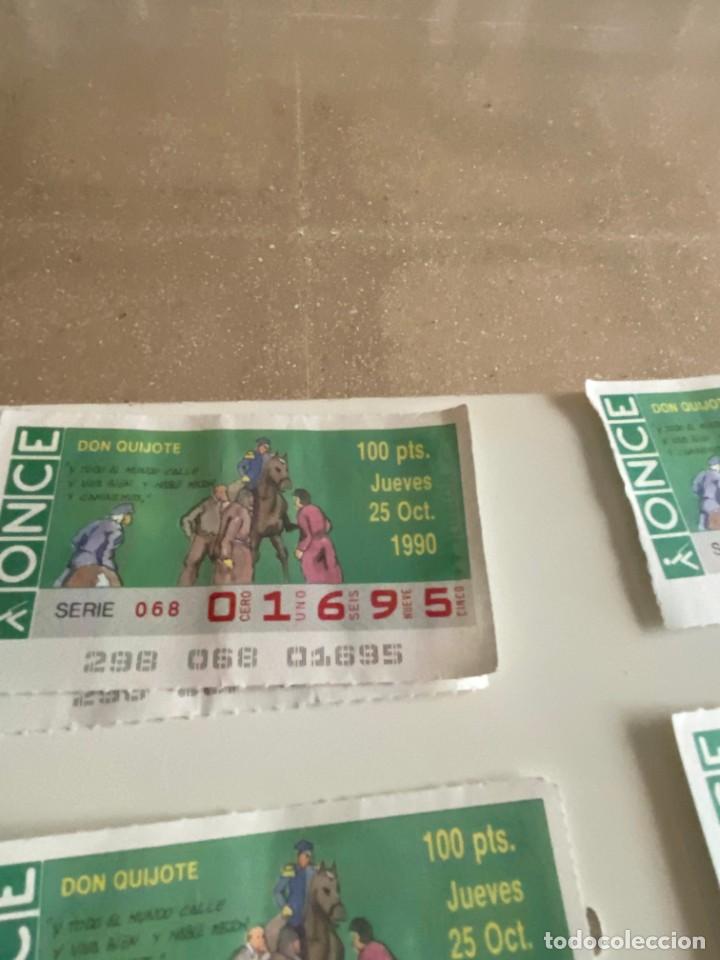 ONCE Coupons: C- 2002 CUPON LA ONCE DON QUIJOTE SERIE 068 N&ordm; 01695 25 OCT 1990
