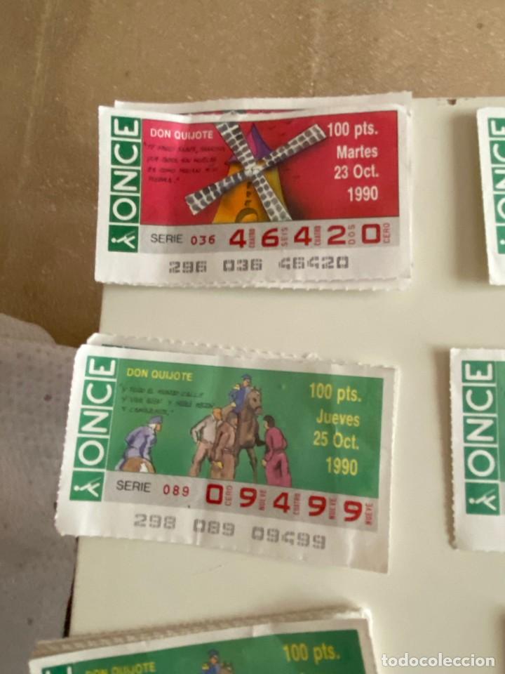 ONCE Coupons: C- 2002 CUPON LA ONCE DON QUIJOTE SERIE 090 N&ordm; 09499 25 OCT 1990