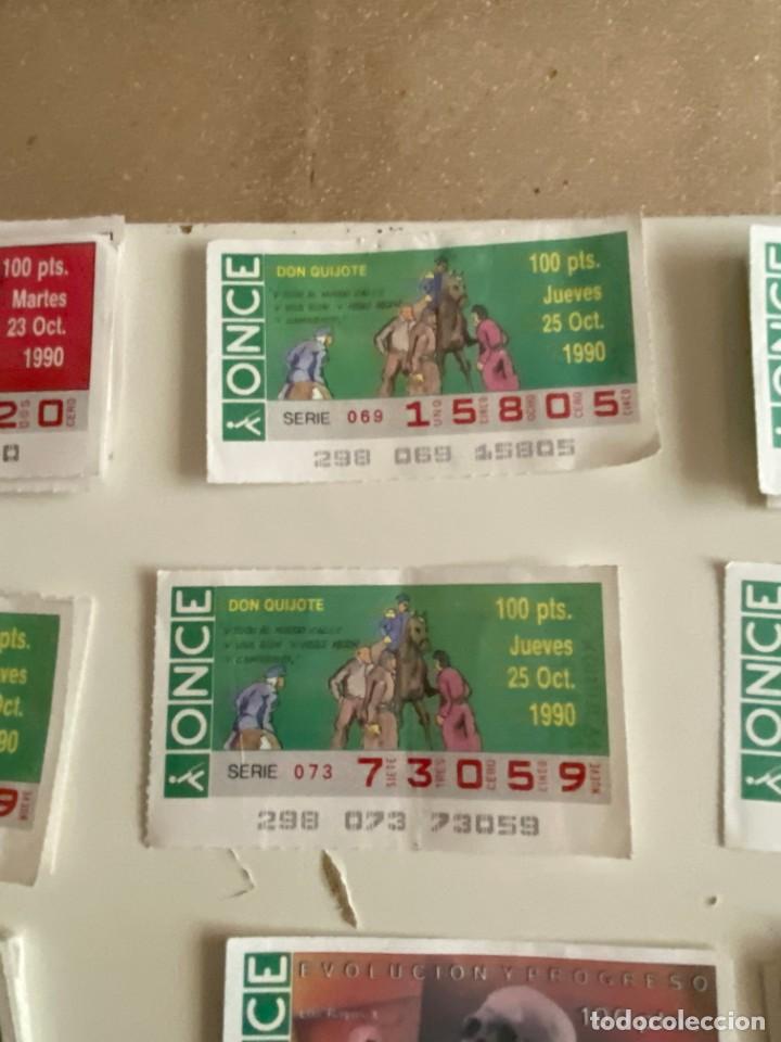 ONCE Coupons: C- 2002 CUPON LA ONCE DON QUIJOTE SERIE 073 N&ordm; 73059 25 OCT 1990