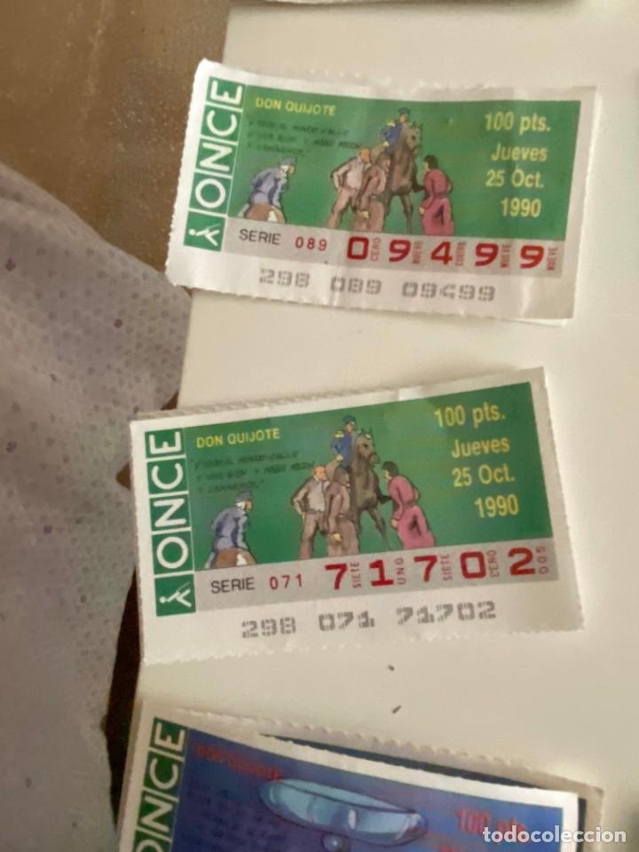 Coupon ONCE: C- 2002 CUPON LA ONDE DON QUIJOTE SERIE 075 N&ordm; 71702 25 OCT 1990