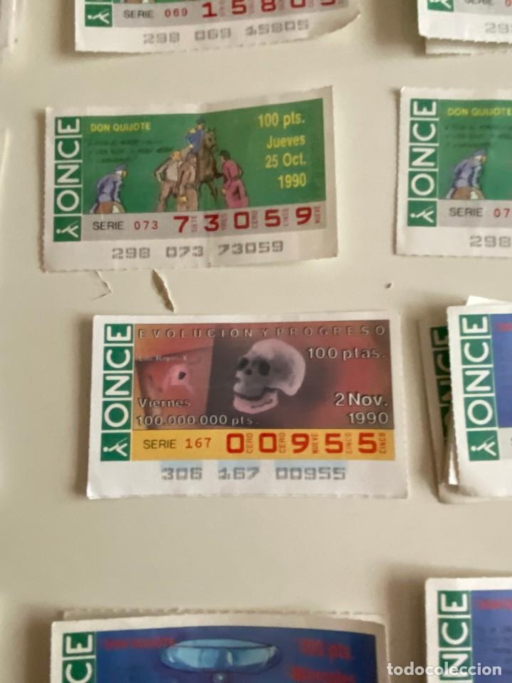 Coupon ONCE: C- 2002 CUPON LA ONDE EVOLUCION Y PROGRESO SERIE 166 N&ordm; 00955 25 OCT 1990