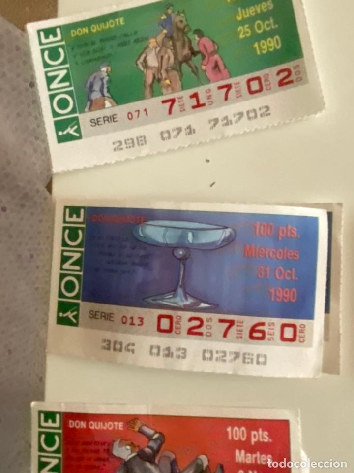 Coupon ONCE: C- 2002 CUPON LA ONDE DON QUIJOTE SERIE 014 N&ordm; 02760 31 OCT 1990