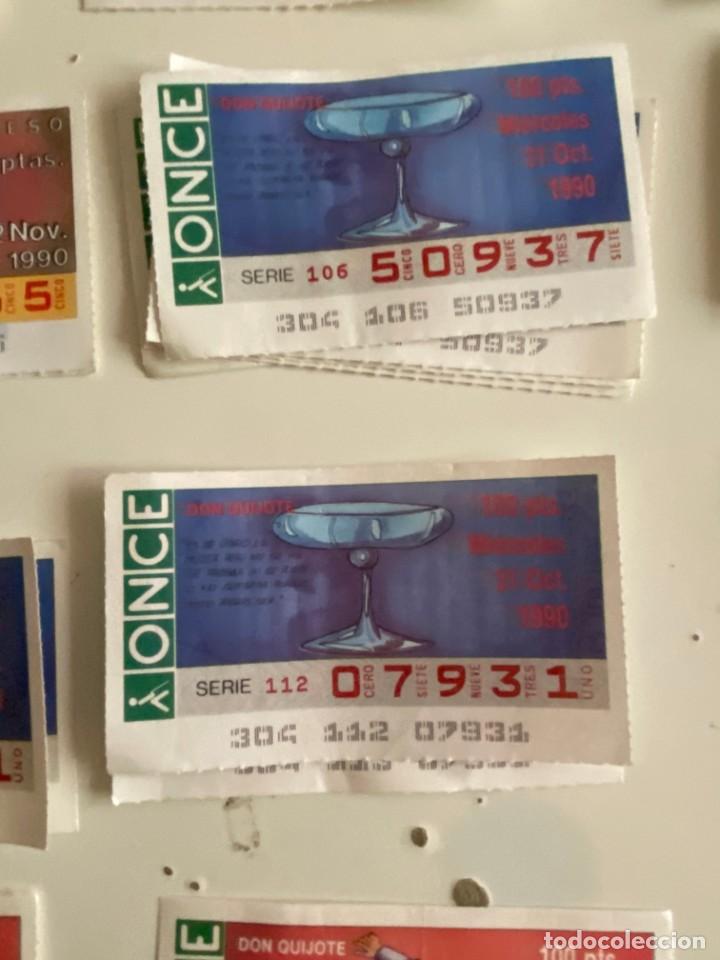 Coupon ONCE: C- 2002 CUPON LA ONDE DON QUIJOTE SERIE 113 N&ordm; 07931 31 OCT 1990