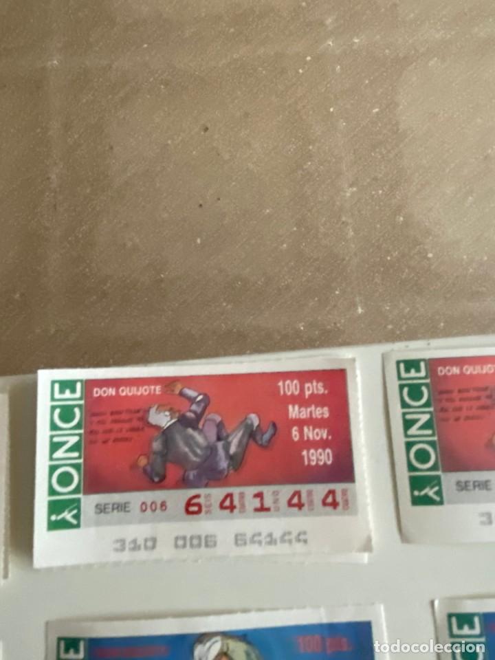 Coupon ONCE: C- 2002 CUPON LA ONDE DON QUIJOTE SERIE 006 N&ordm; 64144 6 NOV 1990