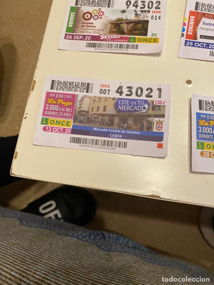 Billets ONCE: C-2002 CUPON LA ONCE LA PAGA SERIE 007 N&ordm; 43201 13 OCT 20