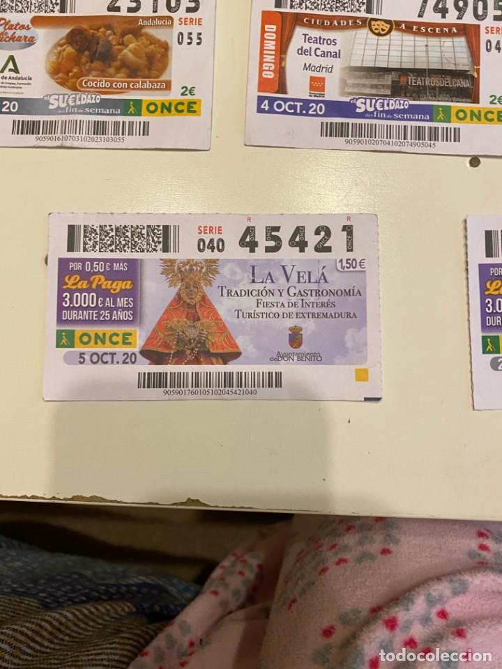 Billets ONCE: C-2002 CUPON LA ONCE LA PAGA SERIE 040 N&ordm; 45421 5 OCT 20