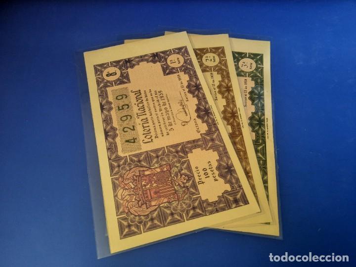 Cupones ONCE: Loteria 1959 sorteo 13