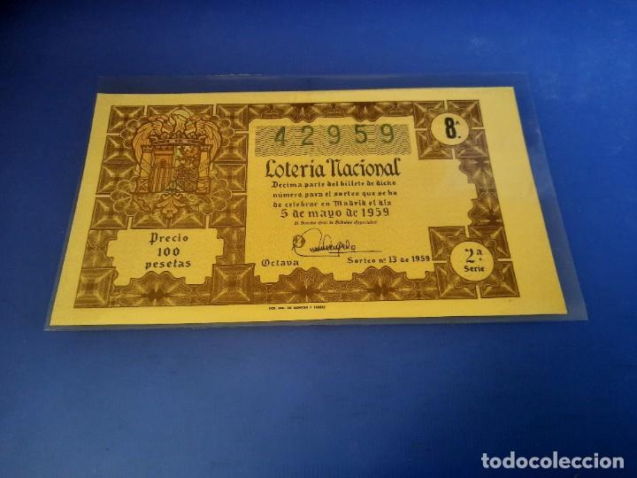 Cupones ONCE: Loteria 1959 sorteo 13 - Foto 4