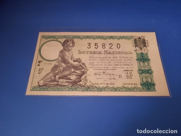 Cupones ONCE: Loteria 1941 sorteo 1 - Foto 1