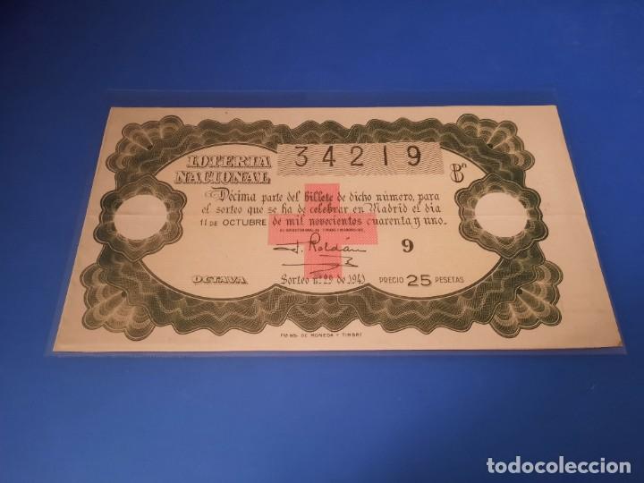 Cupones ONCE: Loteria 1941 sorteo 29 - Foto 1
