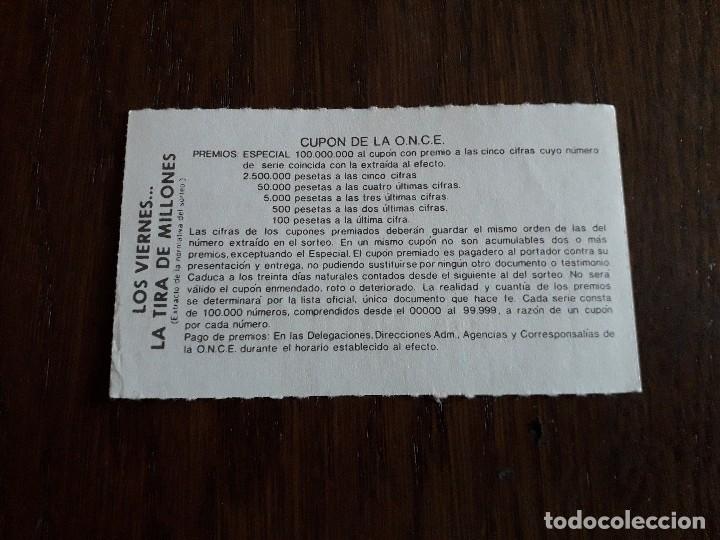 Cupones ONCE: cup&oacute;n once 23-09-88, E. Hemingway, escritor. - Foto 2