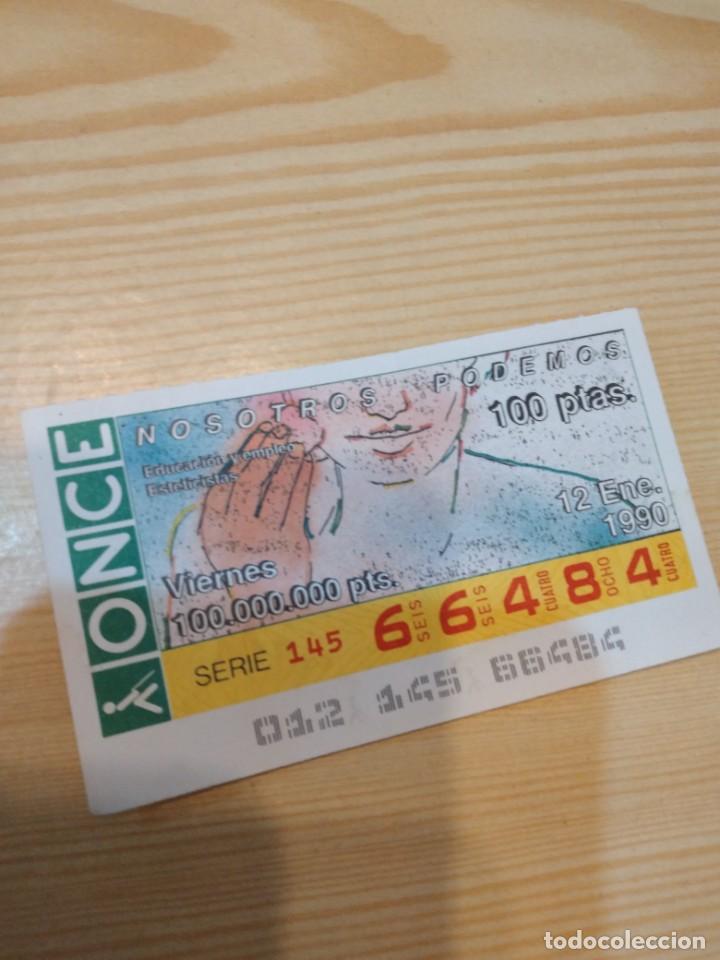 ONCE Coupons: R-44N CUPON DE LA ONCE 1990 VIERNES 12 ENERO NOSOTROS PODEMOS EDUCACION Y EMPLEO ESTETICISTAS