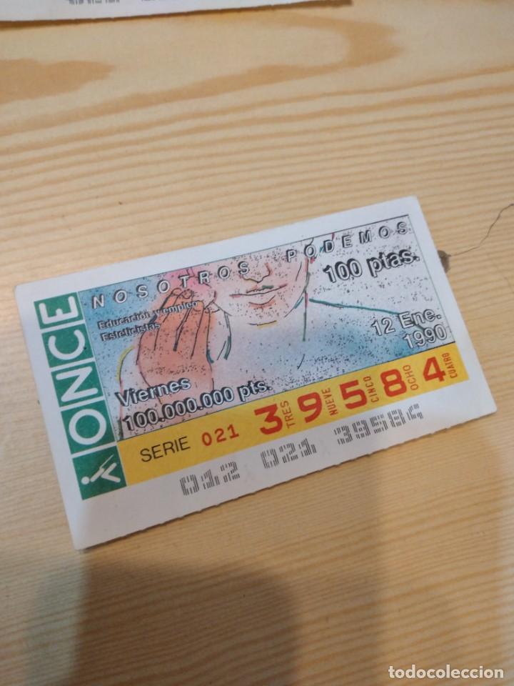 ONCE Coupons: R-44N CUPON DE LA ONCE 1990 VIERNES 12 ENERO NOSOTROS PODEMOS EDUCACION Y EMPLEO ESTETICISTAS