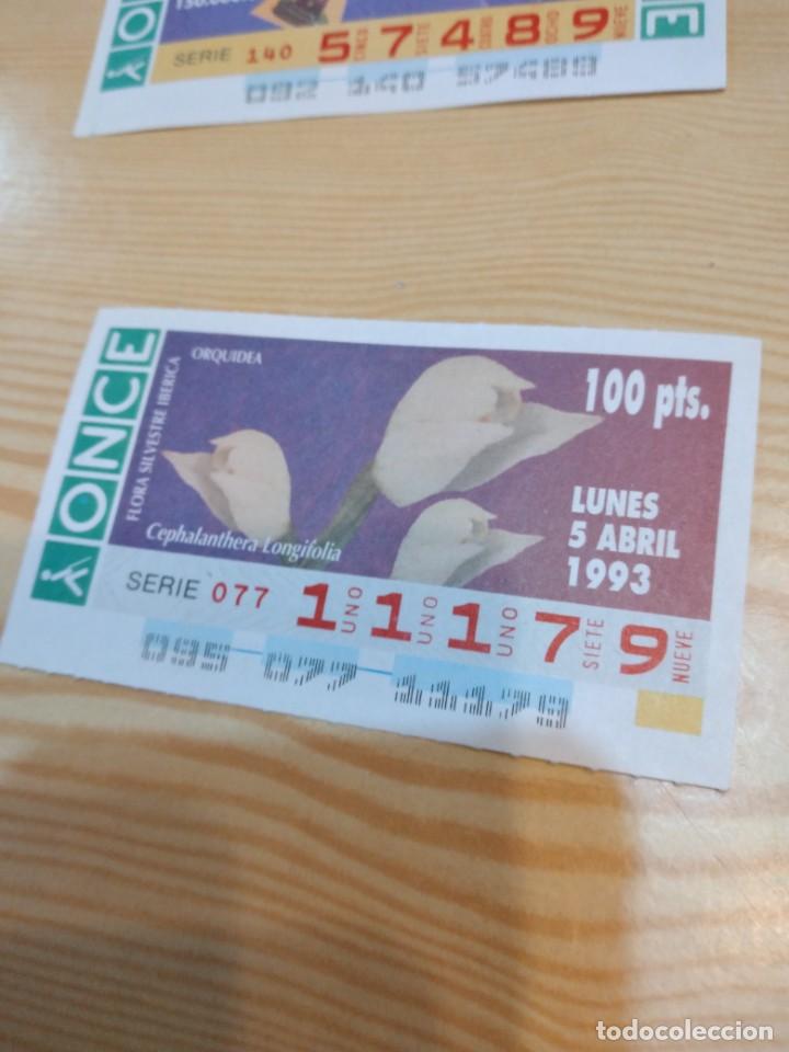 Coupon ONCE: R-44N CUPON DE LA ONCE 1993 LUNES 5 ABRIL CEPHALANTHERA LONGIFOLIA
