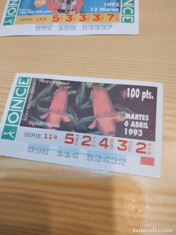Coupon ONCE: R-44N CUPON DE LA ONCE 1993 MARTES 6 ABRIL DIGITALIS OBSCURA VENENOSA