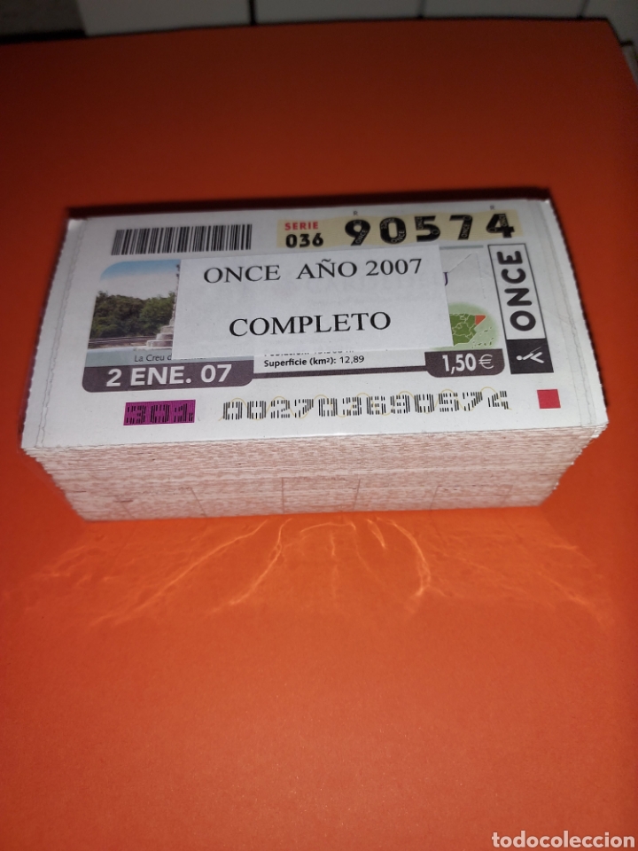 Cupones ONCE: A&Ntilde;O 2007 COMPLETO CUPONES DE LA ONCE TODOS LOS SORTEOS - Foto 1