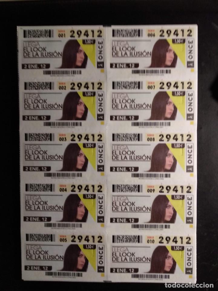 ONCE Coupons: HOJA 10 CUPONES ONCE SERIE EL LOOK DE LA ILUSION