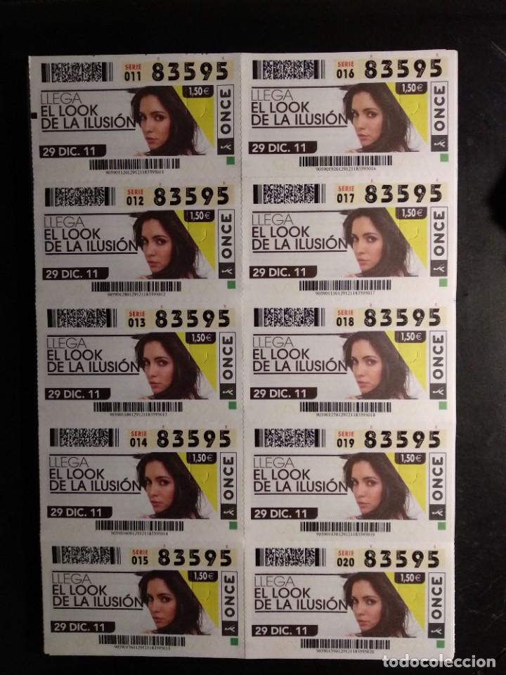 ONCE Coupons: HOJA 10 CUPONES ONCE SERIE EL LOOK DE LA ILUSION