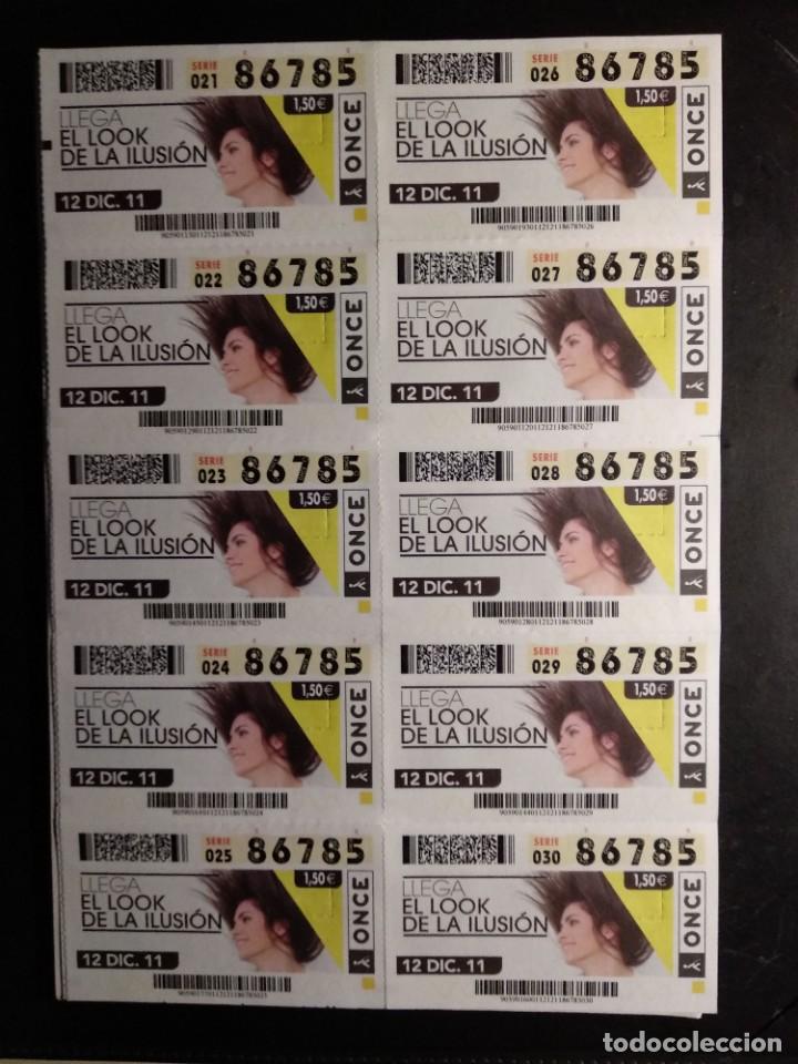 ONCE Coupons: HOJA 10 CUPONES ONCE SERIE EL LOOK DE LA ILUSION