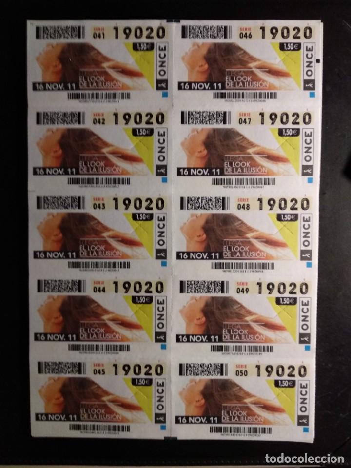 ONCE Coupons: HOJA 10 CUPONES ONCE SERIE EL LOOK DE LA ILUSION