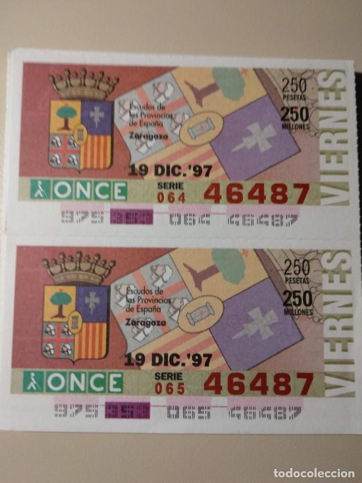 ONCE Coupons: CUPONES ONCE - ESCUDOS PROVINCIAS DE ESPA&Ntilde;A- ZARAGOZA