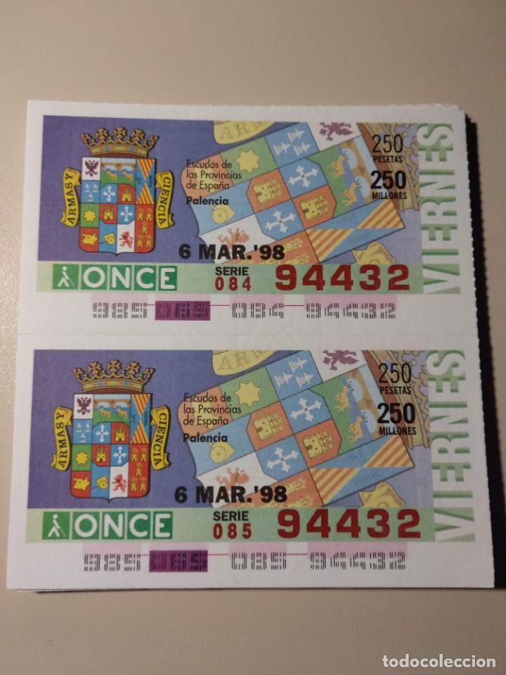 ONCE Coupons: CUPONES ONCE - ESCUDOS PROVINCIAS DE ESPA&Ntilde;A- PALENCIA