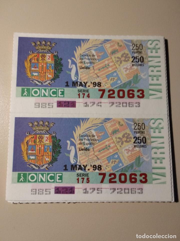 ONCE Coupons: CUPONES ONCE - ESCUDOS PROVINCIAS DE ESPA&Ntilde;A- LLEIDA