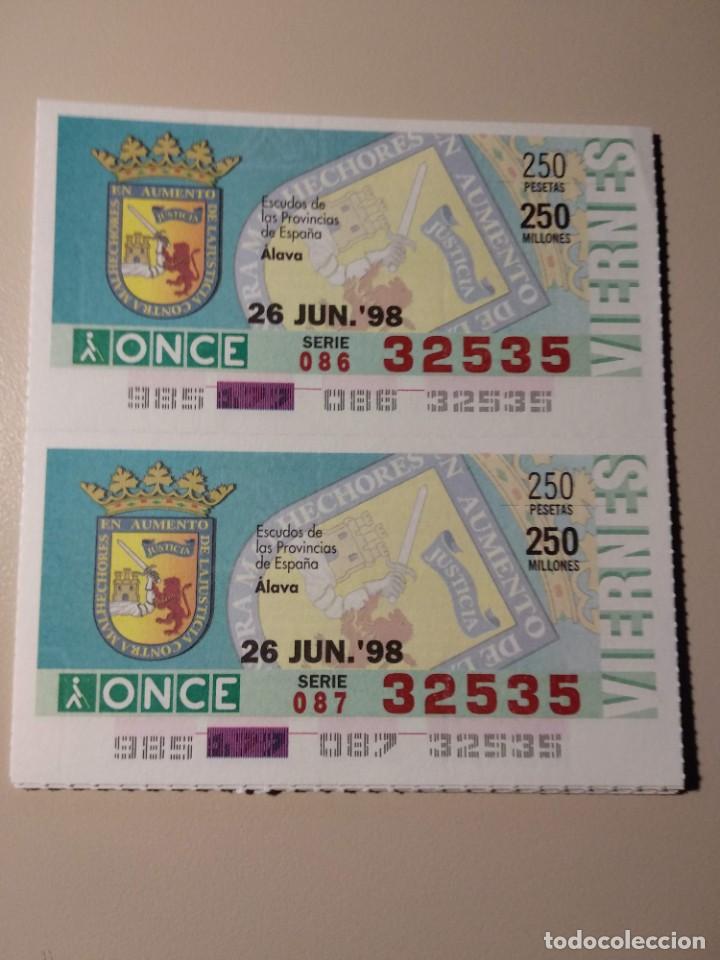 ONCE Coupons: CUPONES ONCE - ESCUDOS PROVINCIAS DE ESPA&Ntilde;A- &Aacute;LAVA