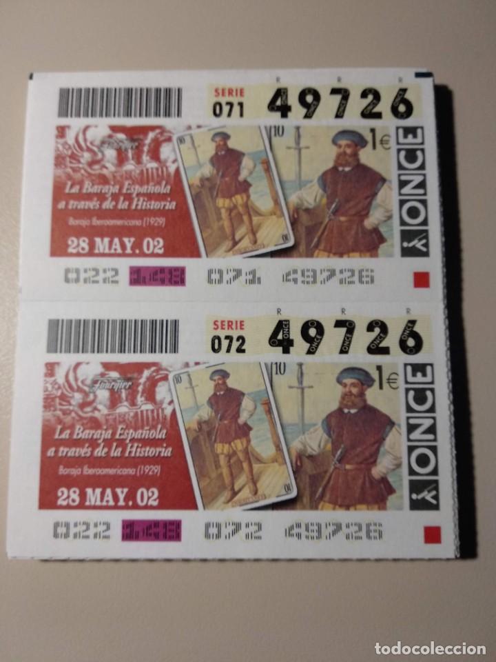 Cupones ONCE: CUPONES ONCE - LA BARAJA ESPA&Ntilde;OLA A TRAV&Eacute;S DE LA HISTORIA 28/05/2002
