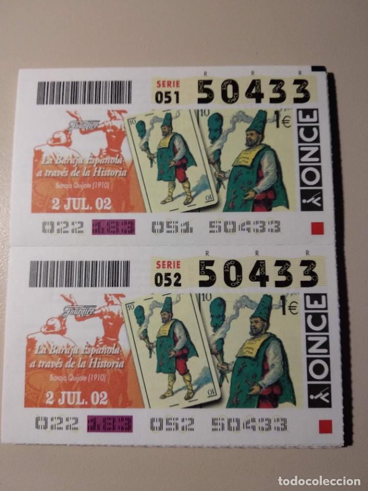 ONCE Coupons: CUPONES ONCE - LA BARAJA ESPA&Ntilde;OLA A TRAV&Eacute;S DE LA HISTORIA 02/07/2002