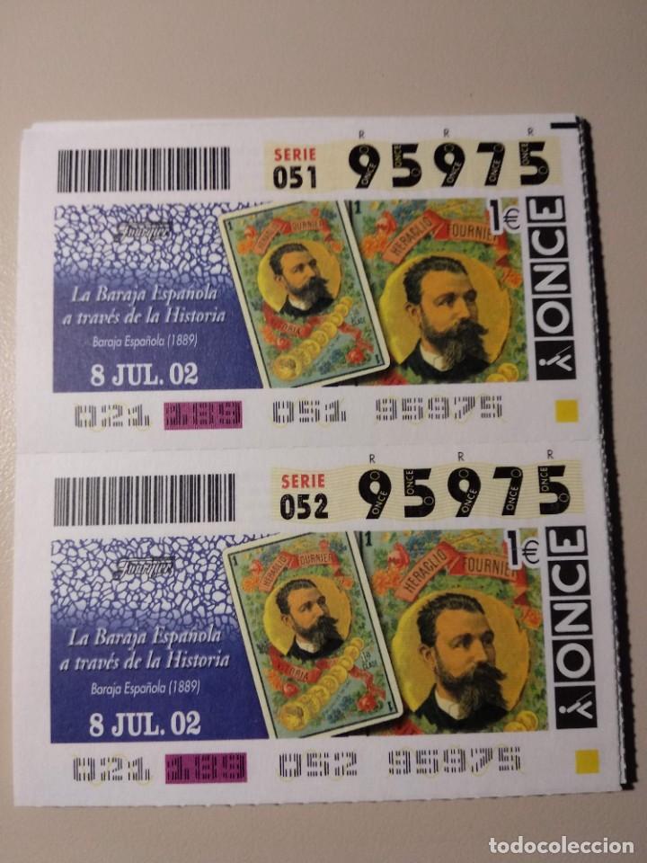 Cupones ONCE: CUPONES ONCE - LA BARAJA ESPA&Ntilde;OLA A TRAV&Eacute;S DE LA HISTORIA 08/07/2002