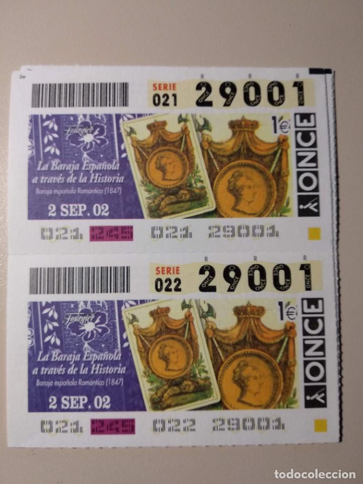 Cupones ONCE: CUPONES ONCE - LA BARAJA ESPA&Ntilde;OLA A TRAV&Eacute;S DE LA HISTORIA 02/09/2002
