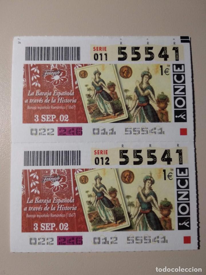 ONCE Coupons: CUPONES ONCE - LA BARAJA ESPA&Ntilde;OLA A TRAV&Eacute;S DE LA HISTORIA 03/09/2002