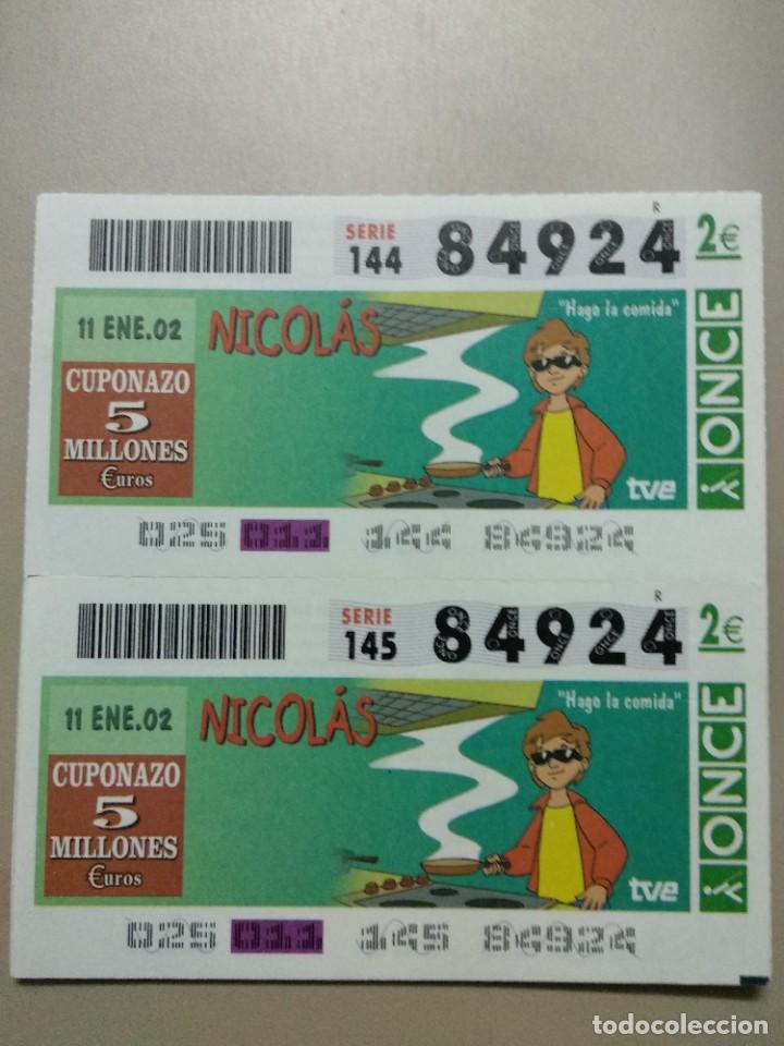 ONCE Coupons: CUPONES ONCE - NICOLAS, 11/01/2002