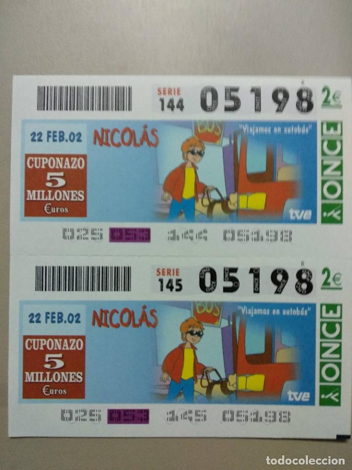 ONCE Coupons: CUPONES ONCE - NICOLAS, 22/02/2002