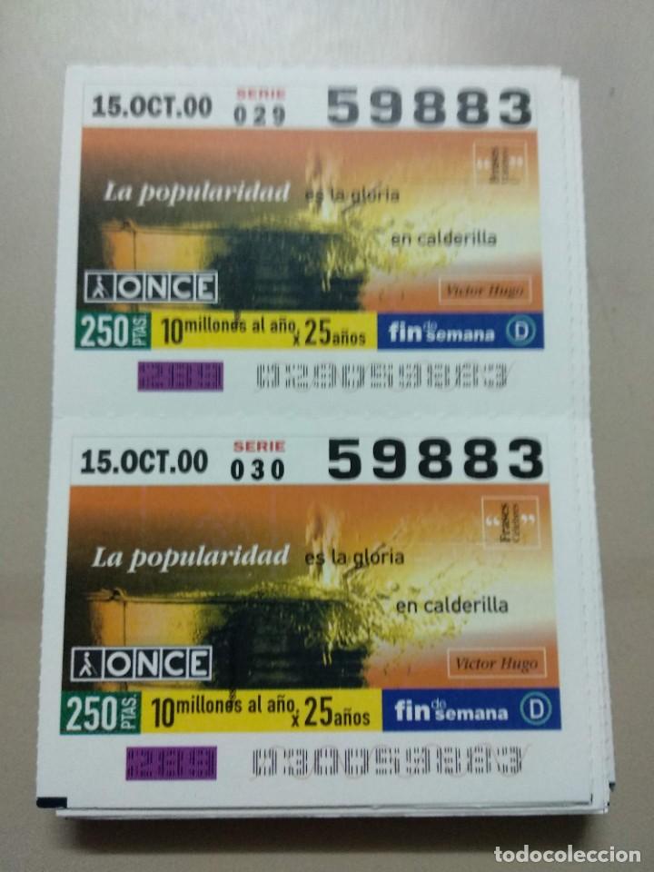 Cupones ONCE: CUPONES ONCE - FRASES CELEBRES, 15/10/2000