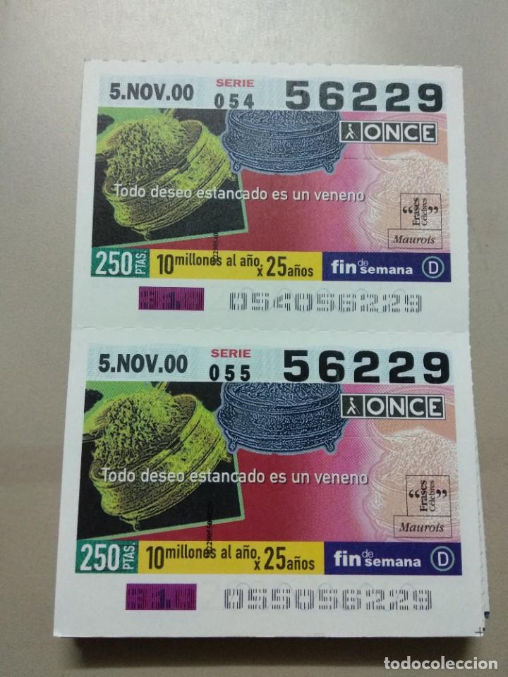 ONCE Coupons: CUPONES ONCE - FRASES CELEBRES, 05/11/2000