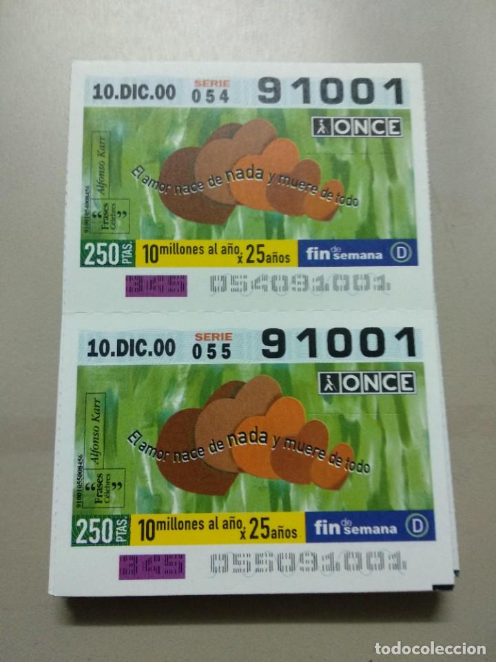 ONCE Coupons: CUPONES ONCE - FRASES CELEBRES, 10/12/2000