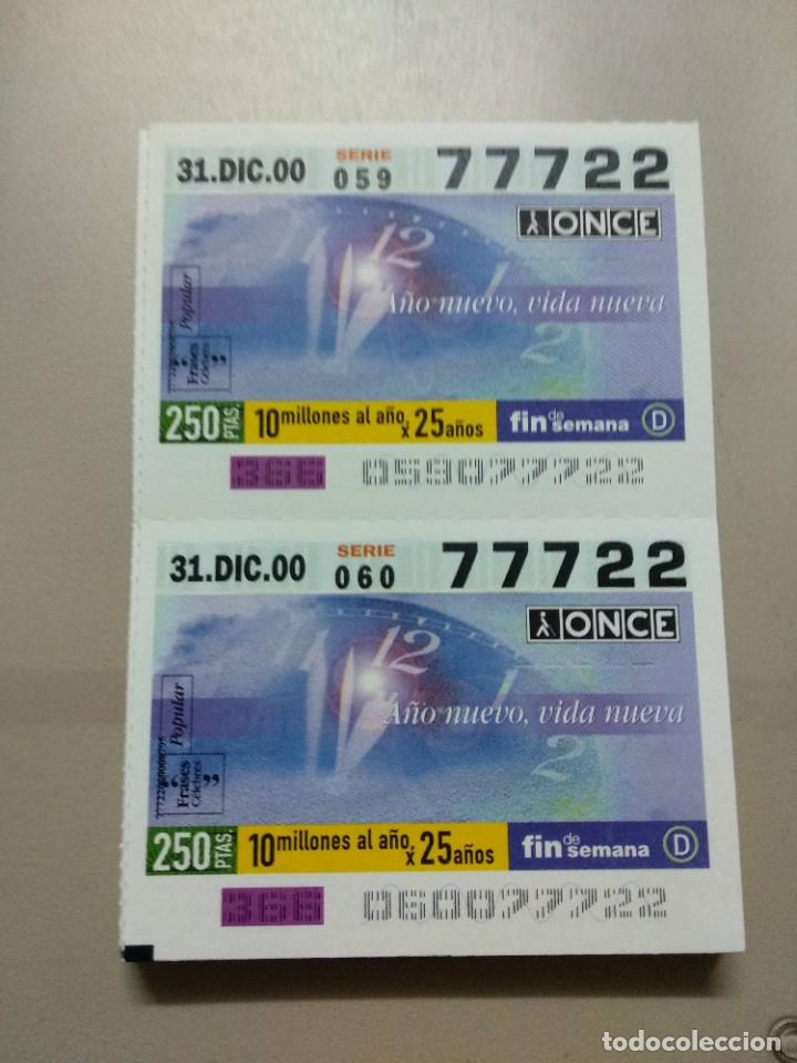 ONCE Coupons: CUPONES ONCE - FRASES CELEBRES, 31/12/2000